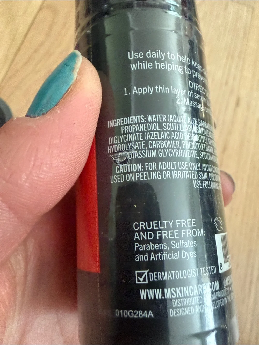 M! Skin Care Men’s Acne and All day Serum Duo — Black with Red & Yellow Labels